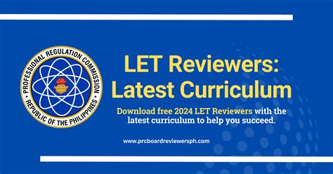 Get the Latest 2024 LET Reviewers for FREE .